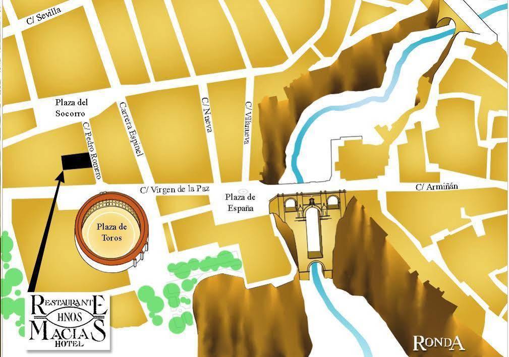 Hotel Hermanos Macias Ronda Kültér fotó